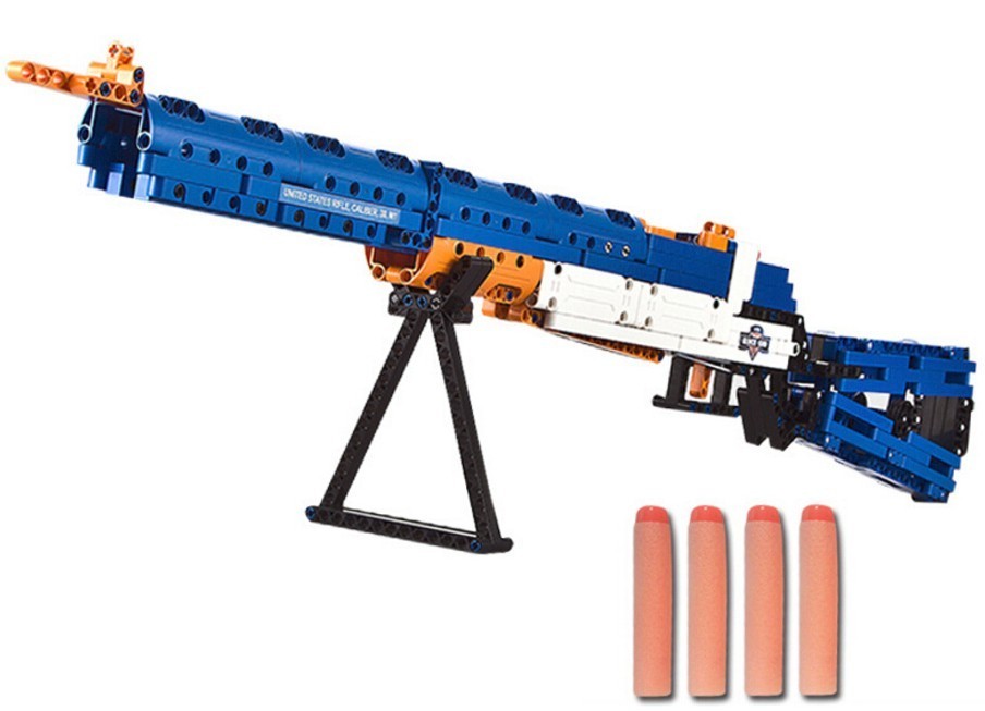 Конструктор-игрушка Double E Cada Technics,винтовка М1,583 дет,стреляет пульками-C81002W игрушка деревянная стреляет резинками