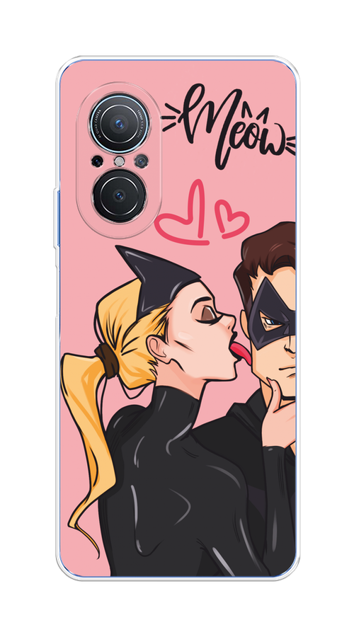 

Чехол Awog на Huawei Nova 9 SE "Kiss of Cat Woman", Розовый;черный;бежевый, 6107250-1