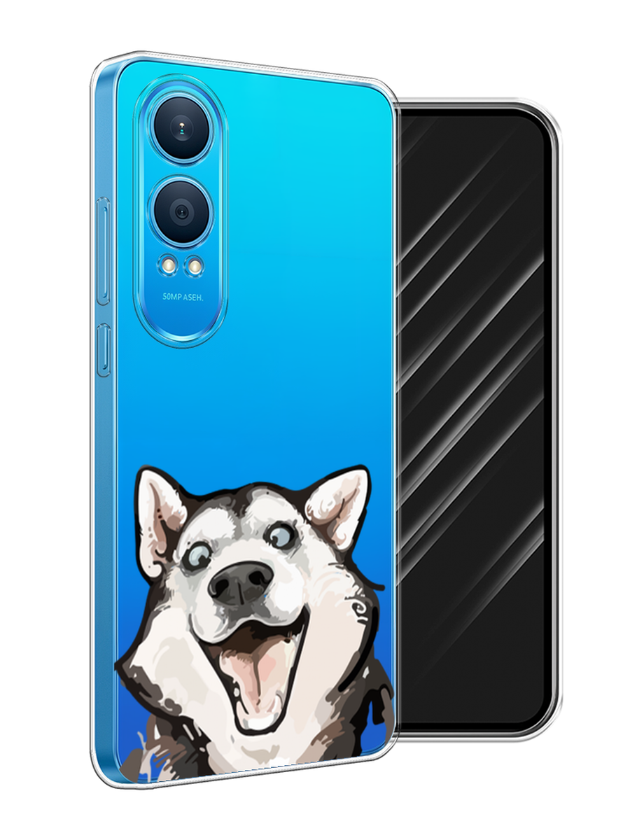 

Чехол Awog на OnePlus Nord CE4 Lite 5G "Радостный хаски", Белый;голубой;черный, 155050-1