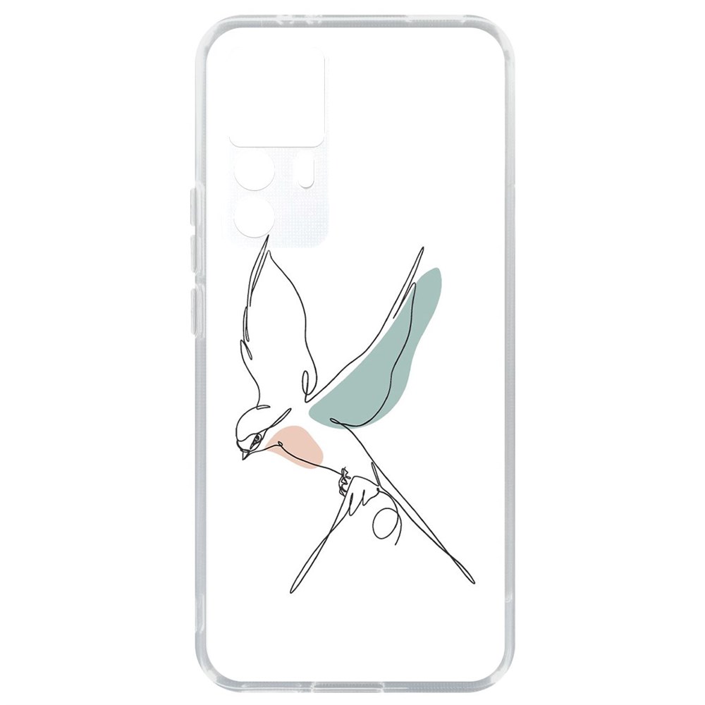 

Чехол-накладка Кейс Полет для Xiaomi 12T, Прозрачный