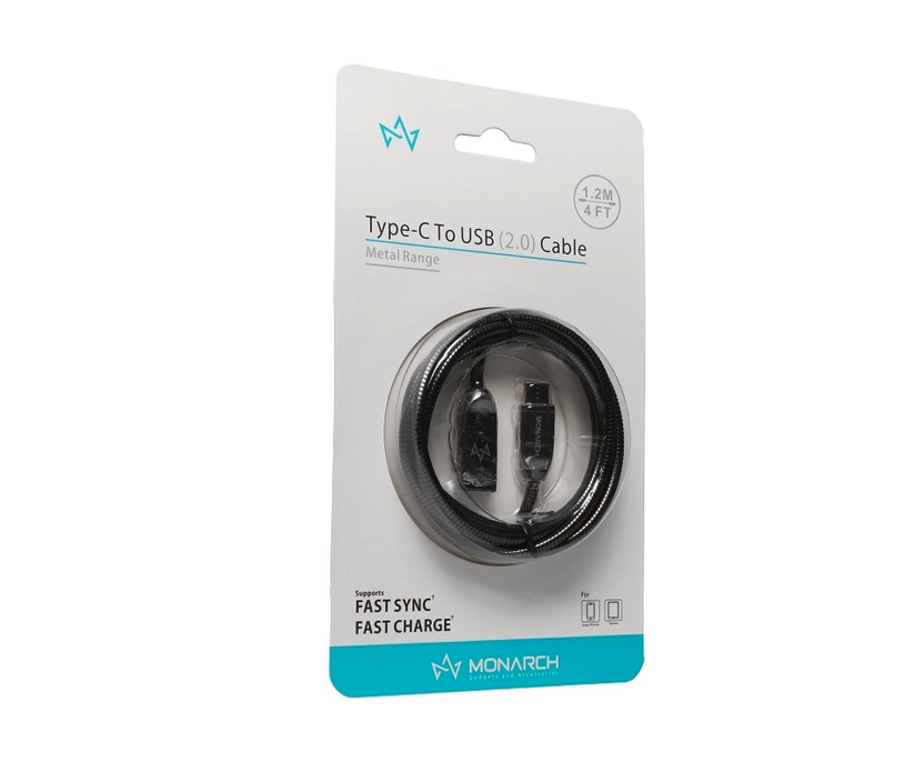 

Кабель USB / TYPE-C для зарядки и передачи данных - 1.2 метра.