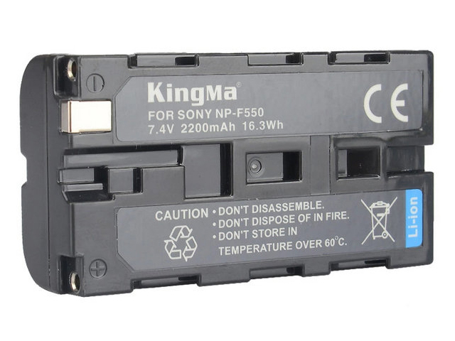 Аккумулятор KingMa схожий с Sony NP-F550 2200mAh 16192 124900₽