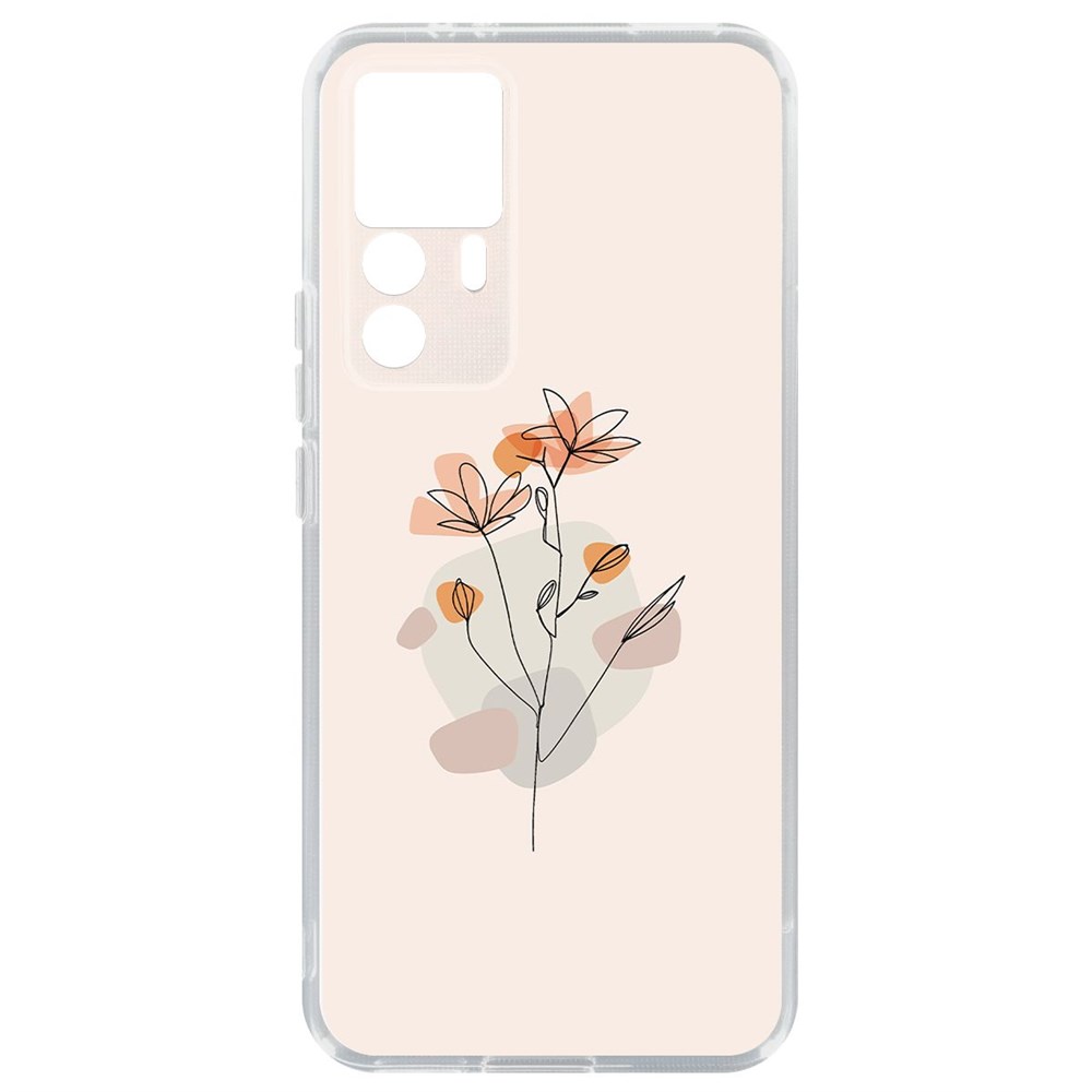 

Чехол-накладка Кейс Ромашки для Xiaomi 12T, Прозрачный