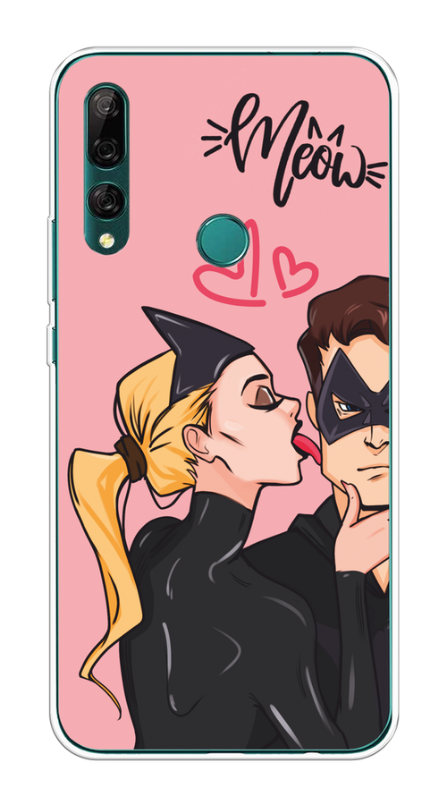 

Чехол Awog на Huawei Y9 Prime 2019 "Kiss of Cat Woman", Розовый;черный;бежевый, 611950-1