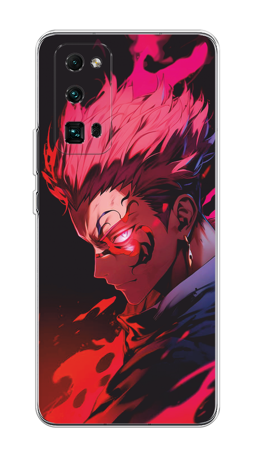 

Чехол Awog на Honor 30 Pro Plus "Взгляд Сукуны", Розовый;красный;черный, 612250-1