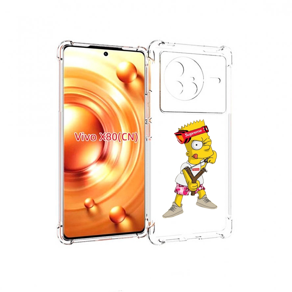 

Чехол Mypads Модный-Барт-Симпсон Для Vivo X80, Прозрачный, Tocco