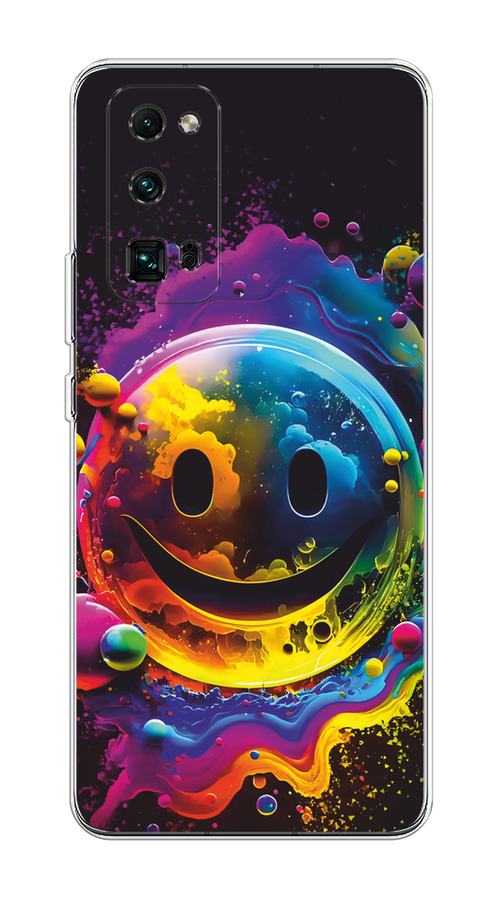 

Чехол Awog на Honor 30 Pro Plus "Кислотный смайл", Фиолетовый;желтый;синий, 612250-1