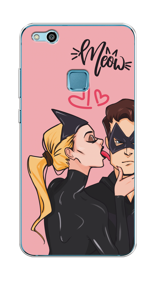 

Чехол Awog на Huawei P10 Lite "Kiss of Cat Woman", Розовый;черный;бежевый, 61350-1