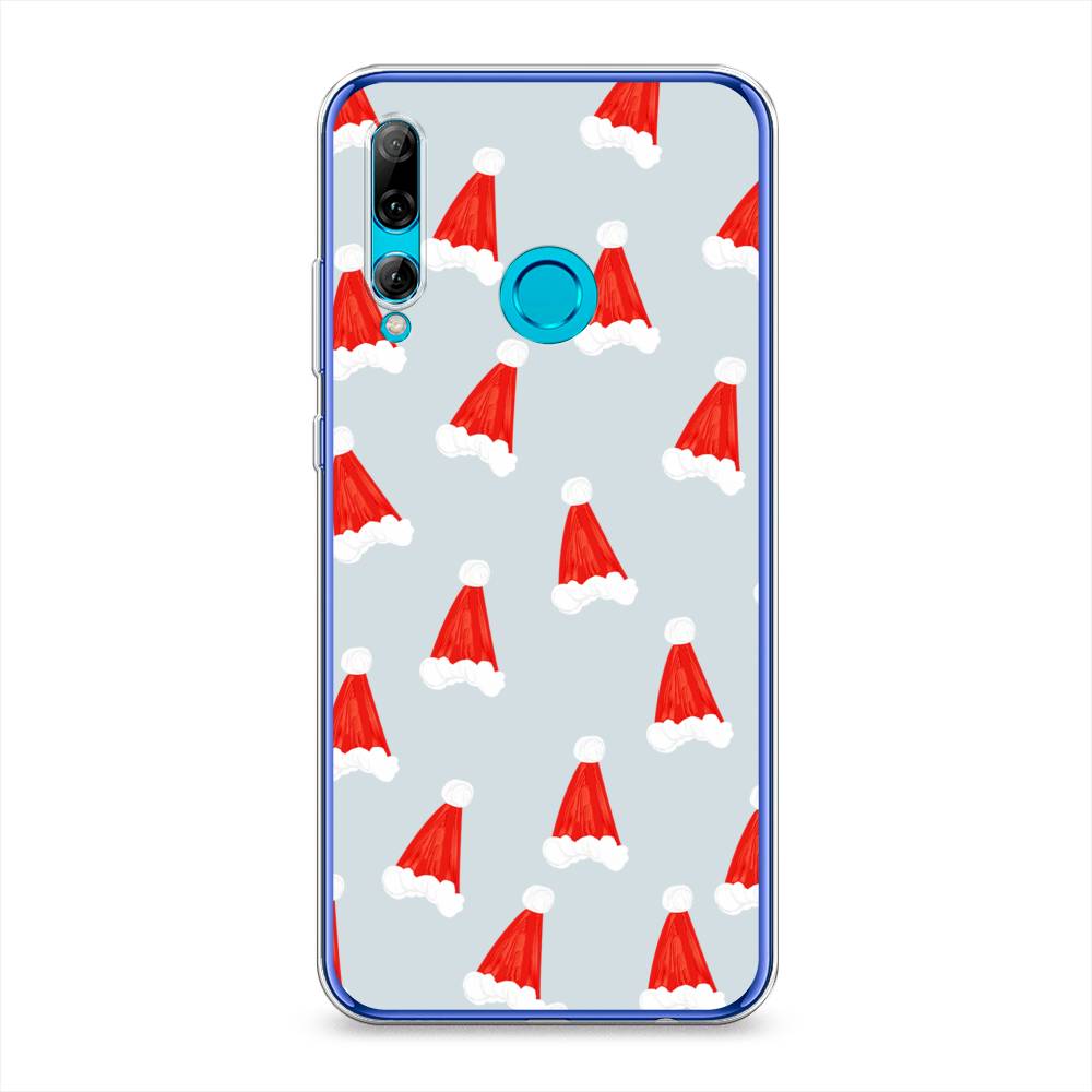 

Чехол на Honor 10i "Новогодние шапочки", Белый;красный;серый, 69250-5