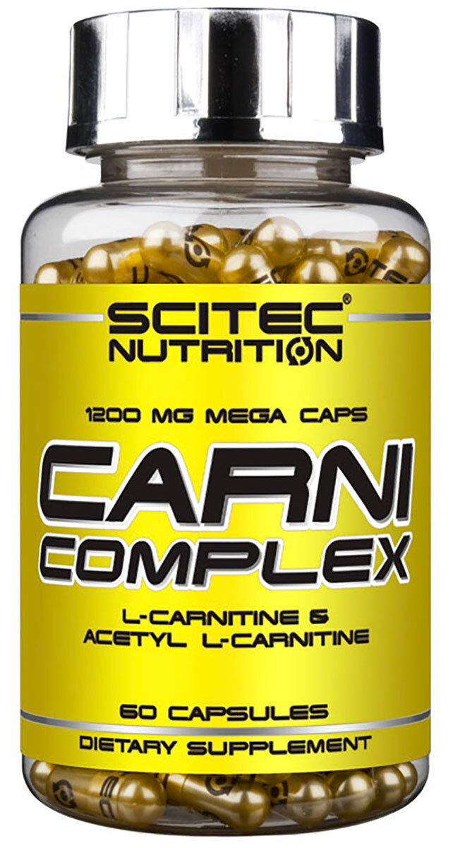 фото L-carnitine scitec nutrition carni complex 60 капсул