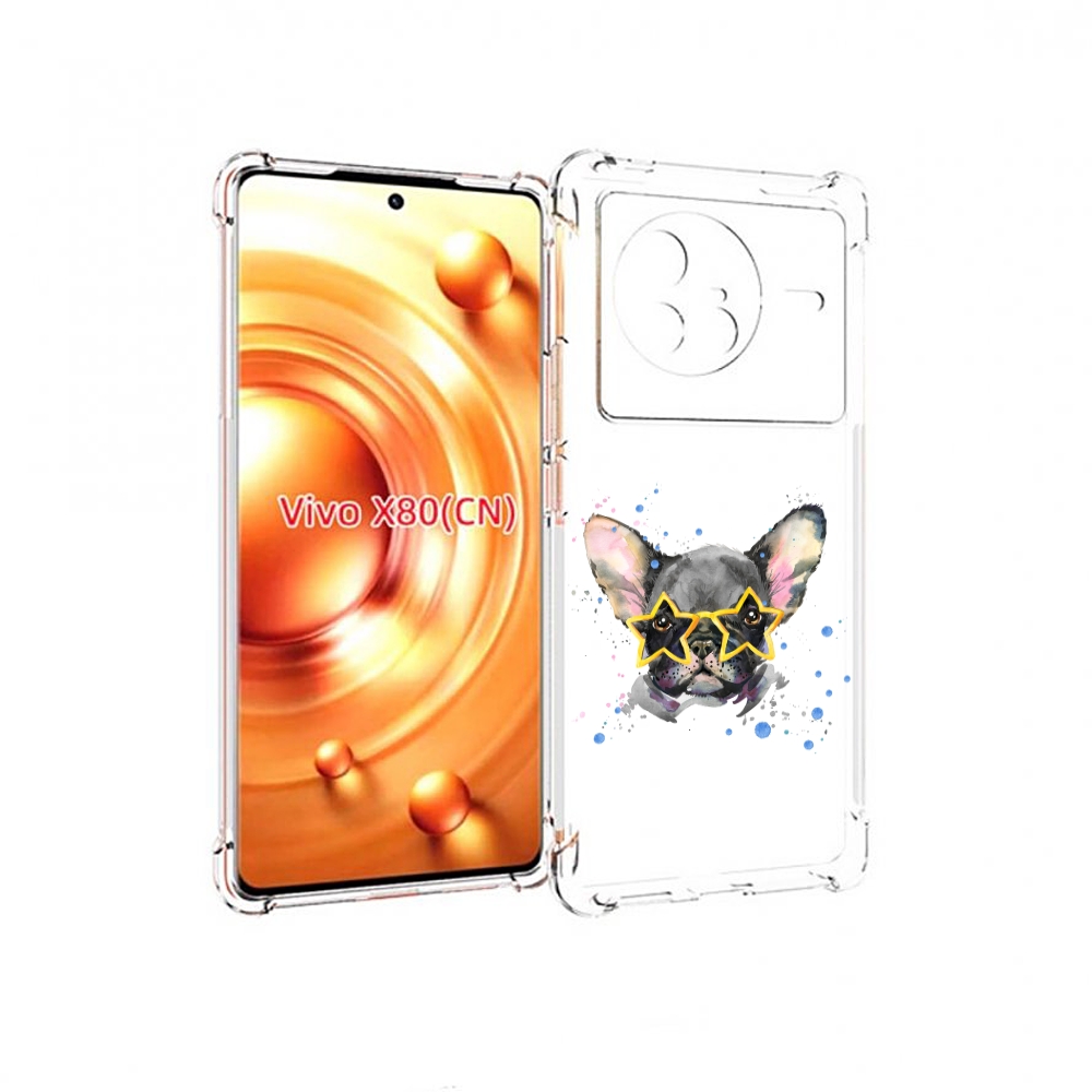 

Чехол Mypads Буля В Очках Для Vivo X80, Прозрачный, Tocco