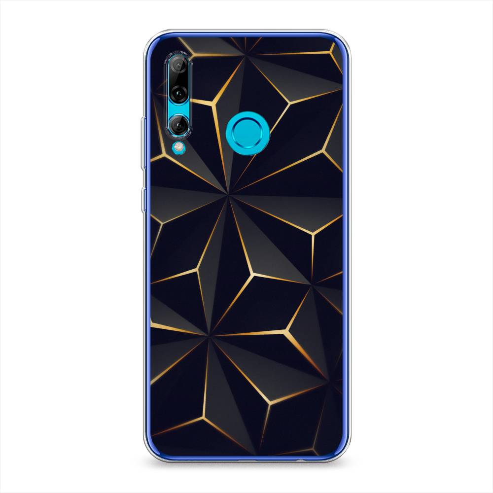 

Чехол на Honor 10i "Черные полигоны", Золотистый;черный, 69250-3