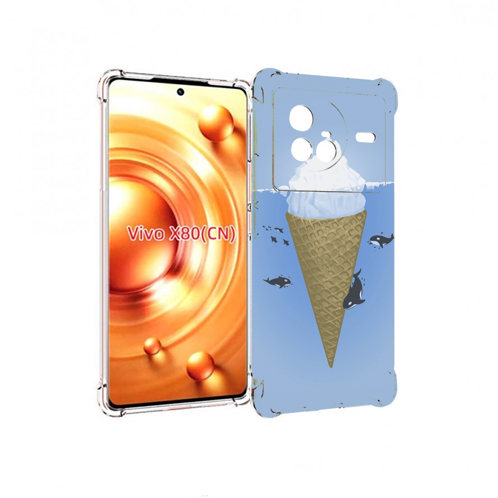 

Чехол Mypads Мороженное-У-Косаток Для Vivo X80, Прозрачный, Tocco