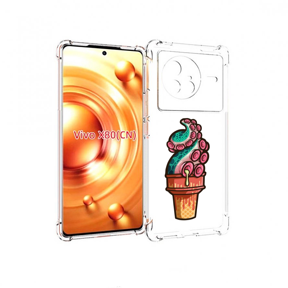 

Чехол Mypads Мороженное Для Vivo X80, Прозрачный, Tocco