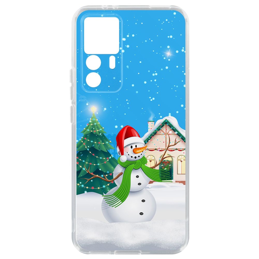 

Чехол-накладка Кейс Снеговик для Xiaomi 12T