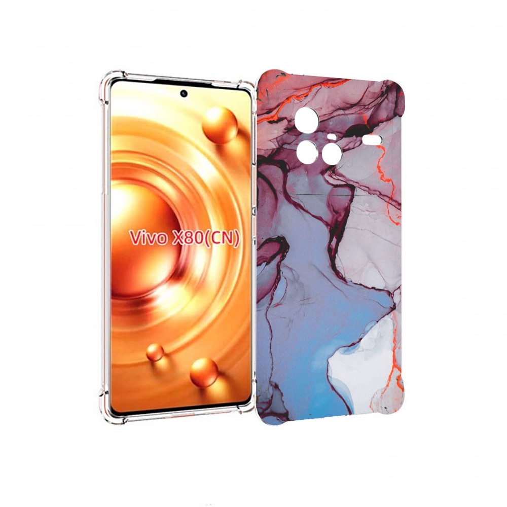 

Чехол Mypads Мраморный Рисунок Для Vivo X80, Прозрачный, Tocco