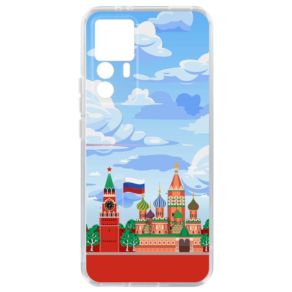 

Чехол-накладка Кейс Красная Площадь для Xiaomi 12T, Прозрачный