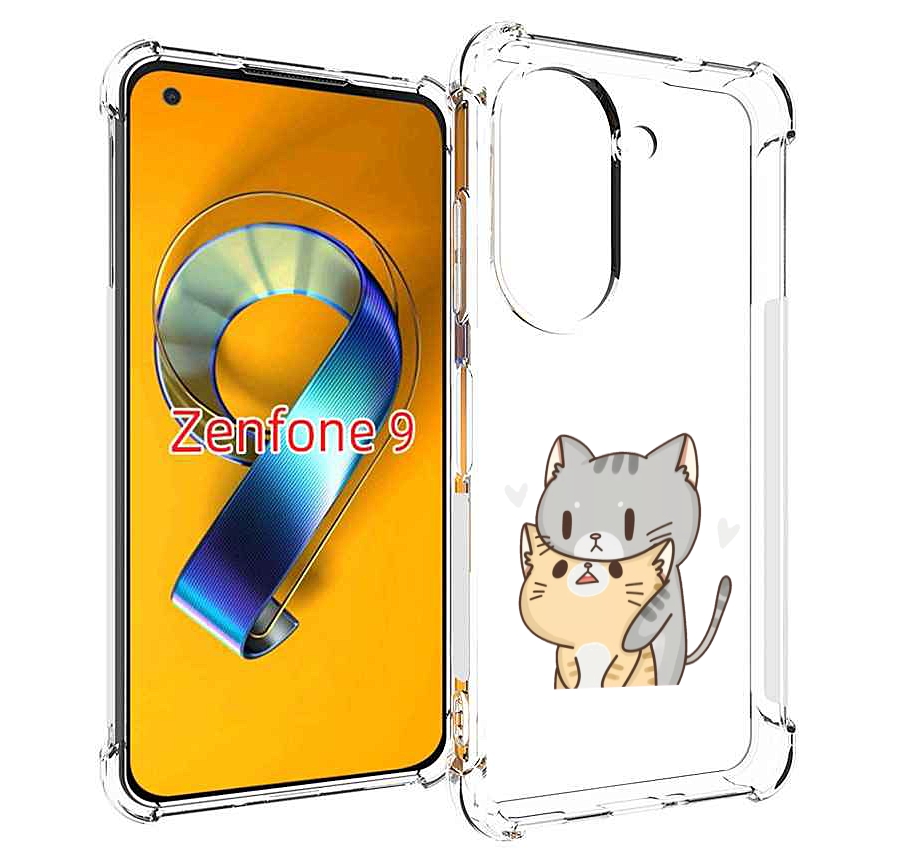 Чехол MyPads любящие-коты для Asus Zenfone 9 (AI2202)