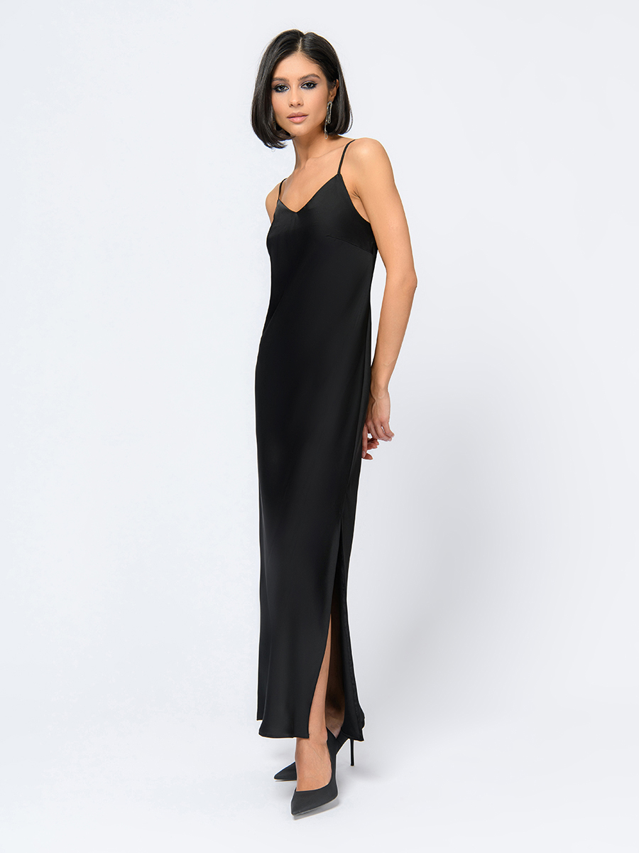 

Платье женское 1001dress 103192 черное 48 RU, Черный, 0103192
