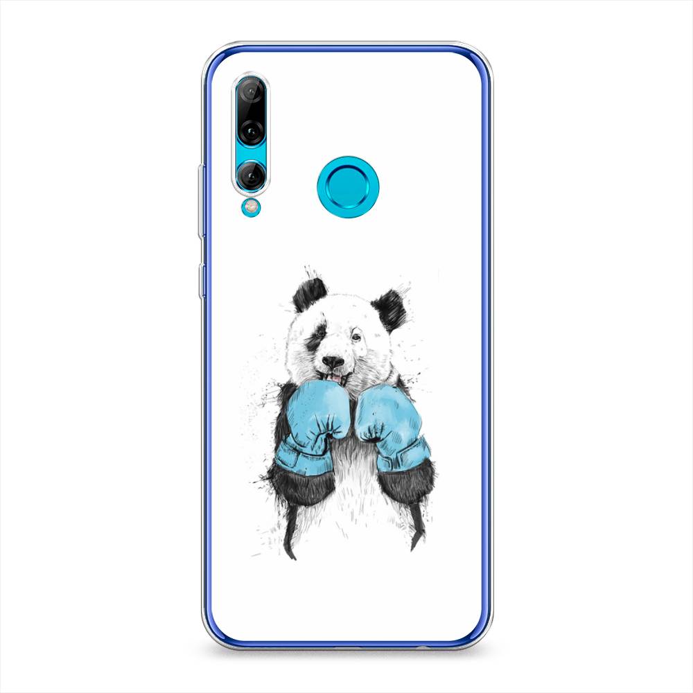 

Чехол на Honor 10i "Панда боксер", Голубой;белый;серый, 69250-1