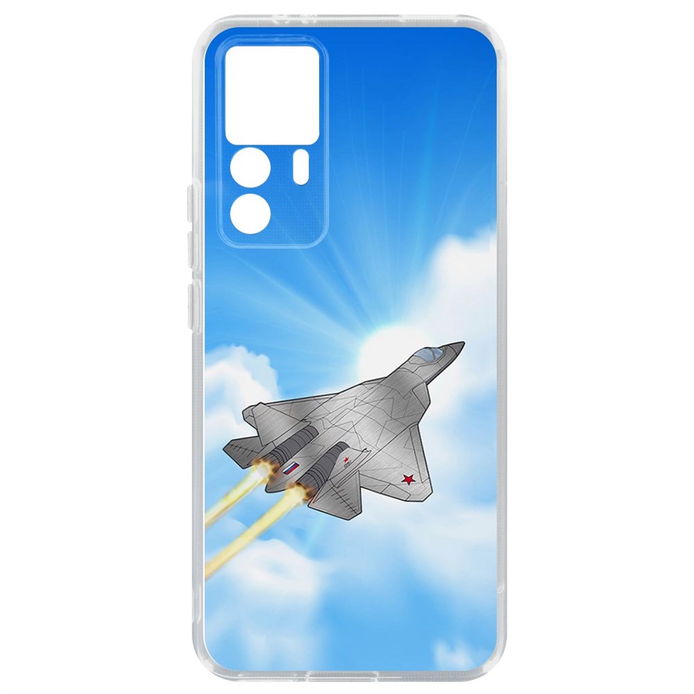 

Чехол-накладка Кейс СУ-57 для Xiaomi 12T, Прозрачный