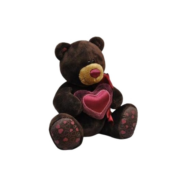 фото Медведь мальчик choco с сердцем 50 см c003/50 orange toys