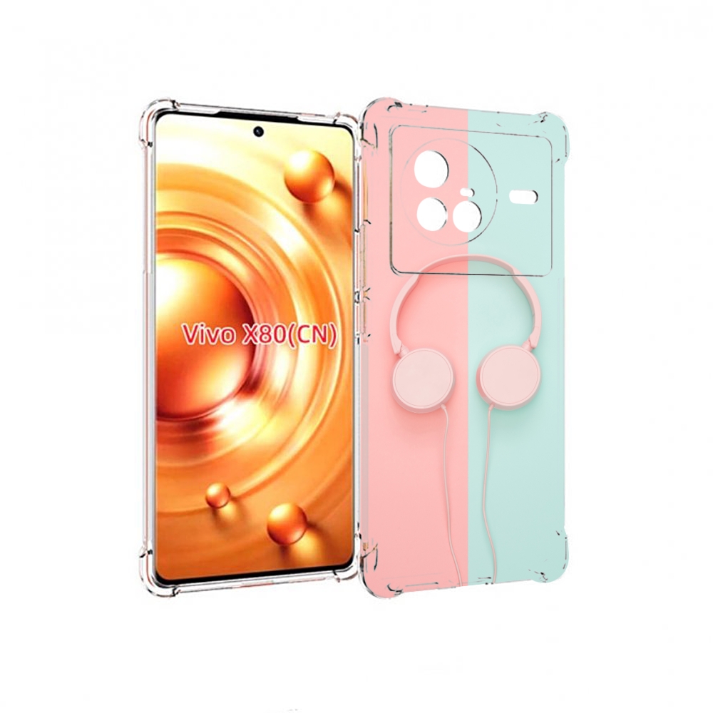 

Чехол Mypads Наушники-Минимализм Для Vivo X80, Прозрачный, Tocco