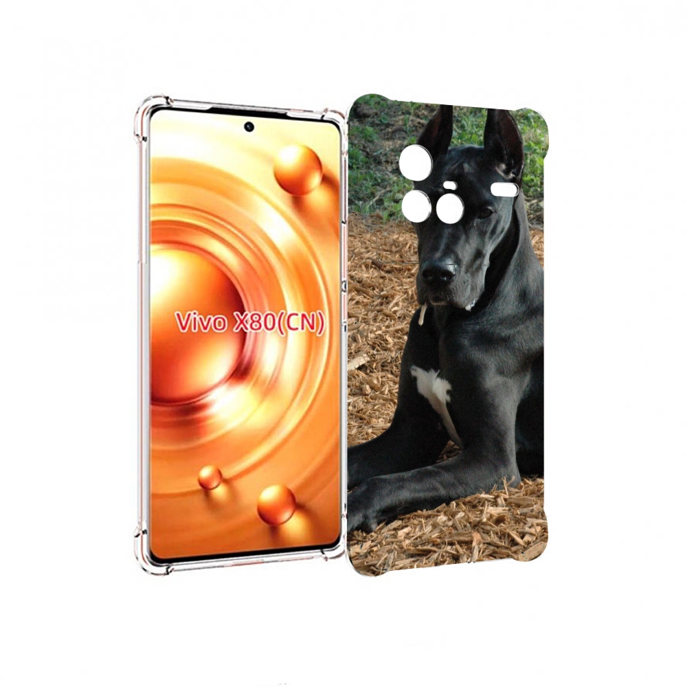 

Чехол Mypads Немецкии Дог Для Vivo X80, Прозрачный, Tocco