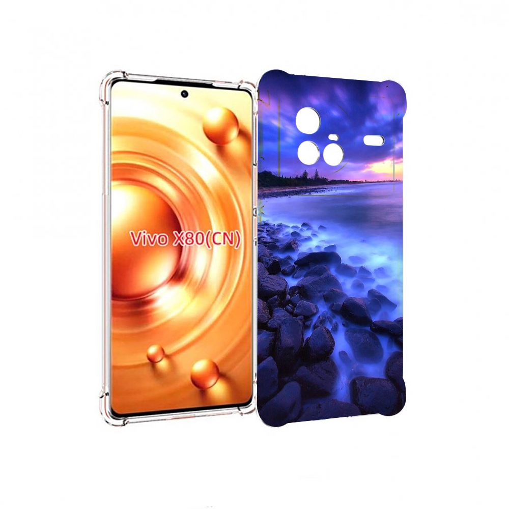 

Чехол Mypads Неоновый Берег Для Vivo X80, Прозрачный, Tocco