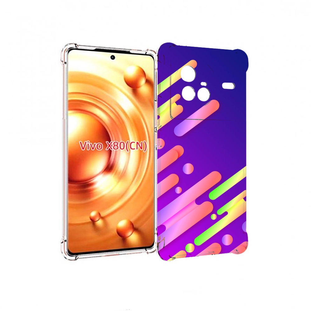 

Чехол Mypads Неоновый-Фон Для Vivo X80, Прозрачный, Tocco