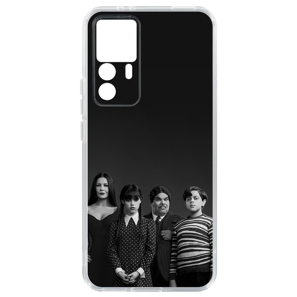 

Чехол-накладка Кейс Уэнсдей Аддамс - Семейка Аддамс для Xiaomi 12T, Прозрачный
