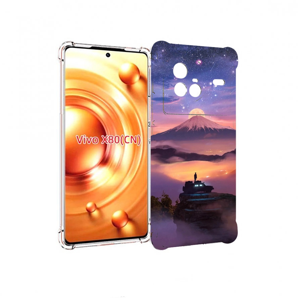 

Чехол Mypads Ночь-В-Горах Для Vivo X80, Прозрачный, Tocco