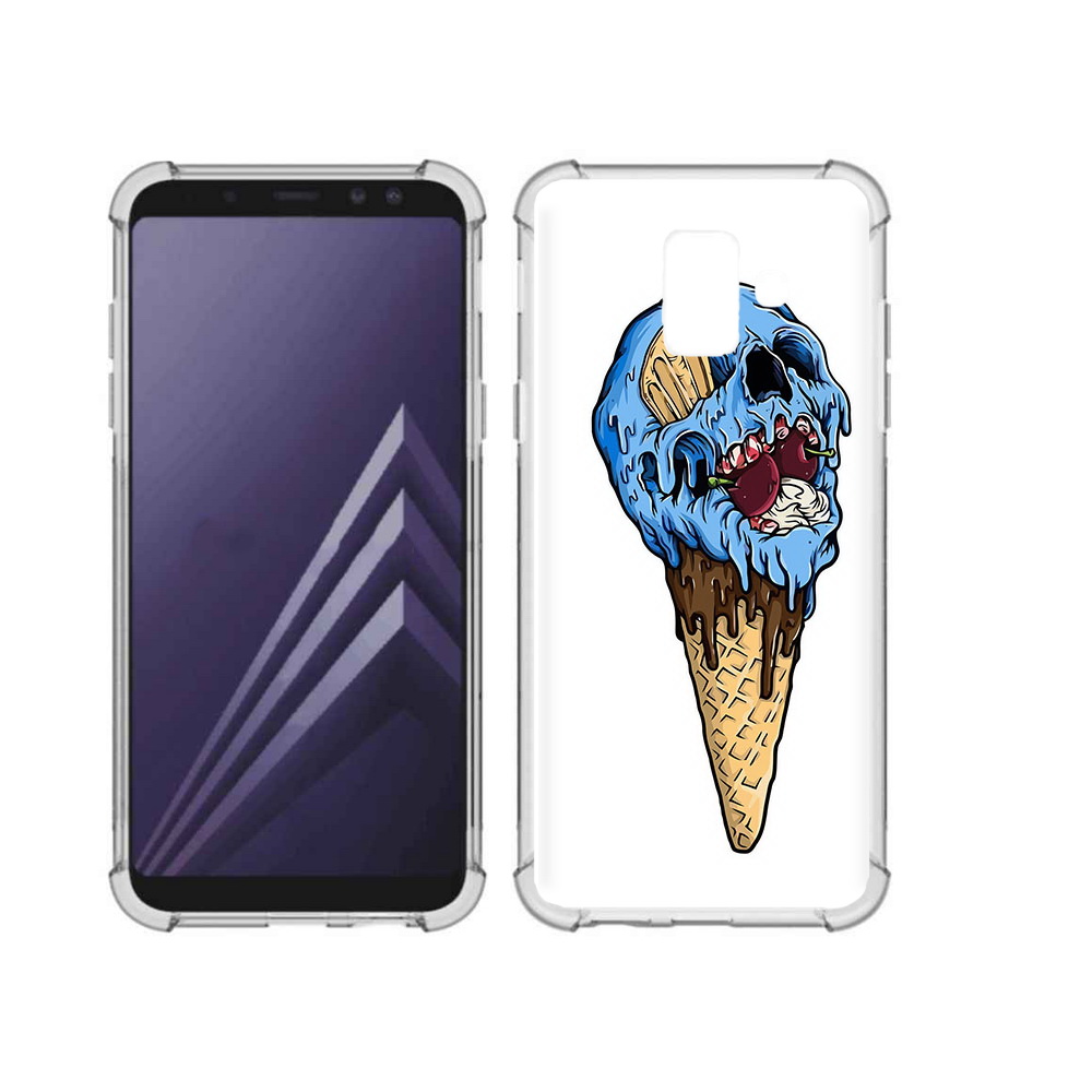 Чехол MyPads Tocco для Samsung Galaxy A6 (2018) мороженное череп (PT111558.582.484)