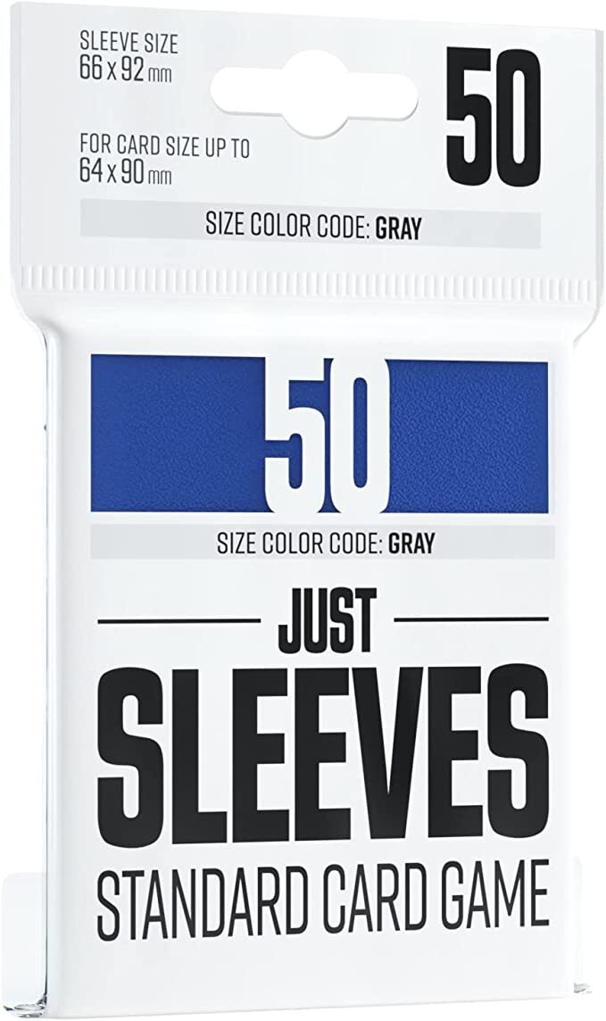 

Протекторы для карт Gamegenic Just Sleeves Blue 50 шт, GGX10008ML, Синий