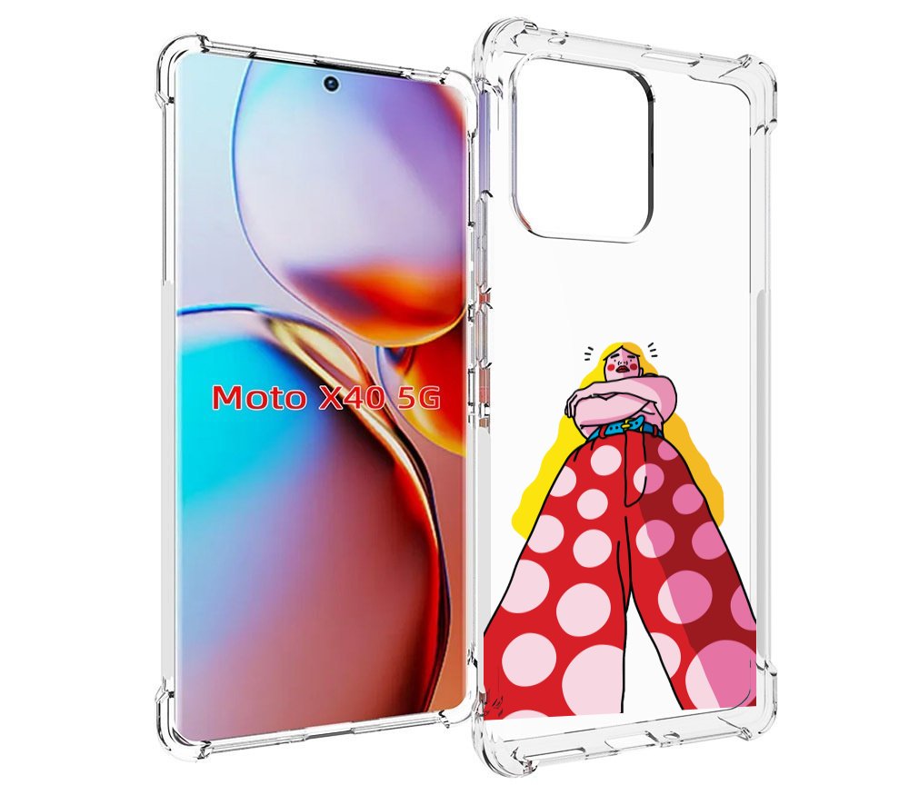 

Чехол MyPads высокая-девушка для Motorola Moto X40, Прозрачный, Tocco