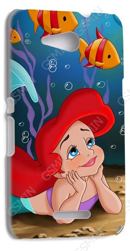 

Чехол-накладка для Sony Xperia E4g (Белый) (Дизайн 175), чехол-накладка
