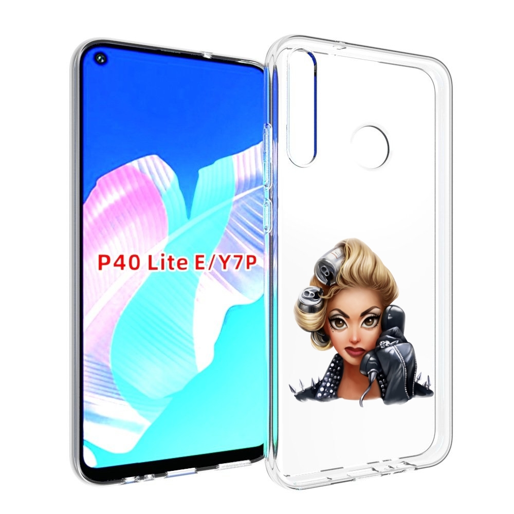 

Чехол бампер MyPads девушка-смайлик-с-телефоном женский для Huaw, Прозрачный, Tocco
