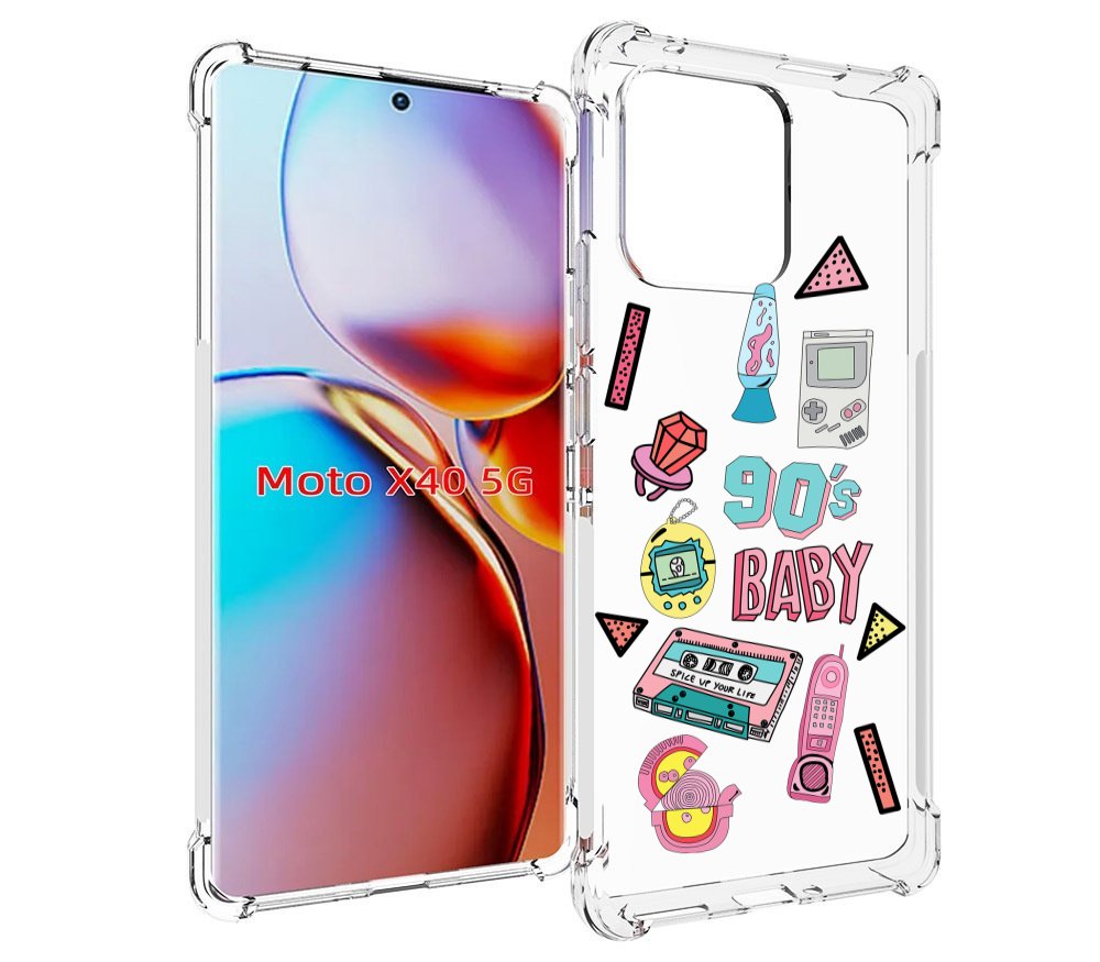 

Чехол MyPads гаджеты-90х для Motorola Moto X40, Прозрачный, Tocco