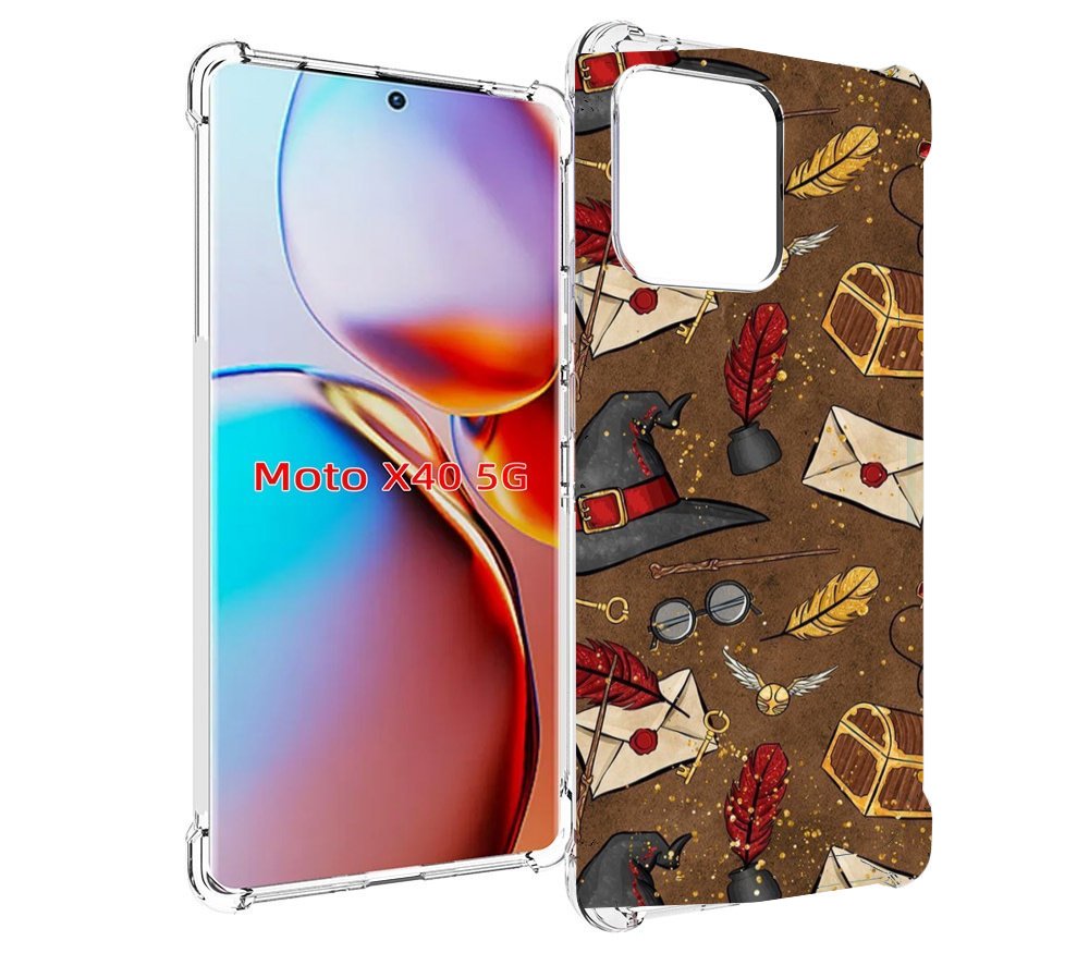 

Чехол MyPads гарри-поттер-вайб для Motorola Moto X40, Прозрачный, Tocco