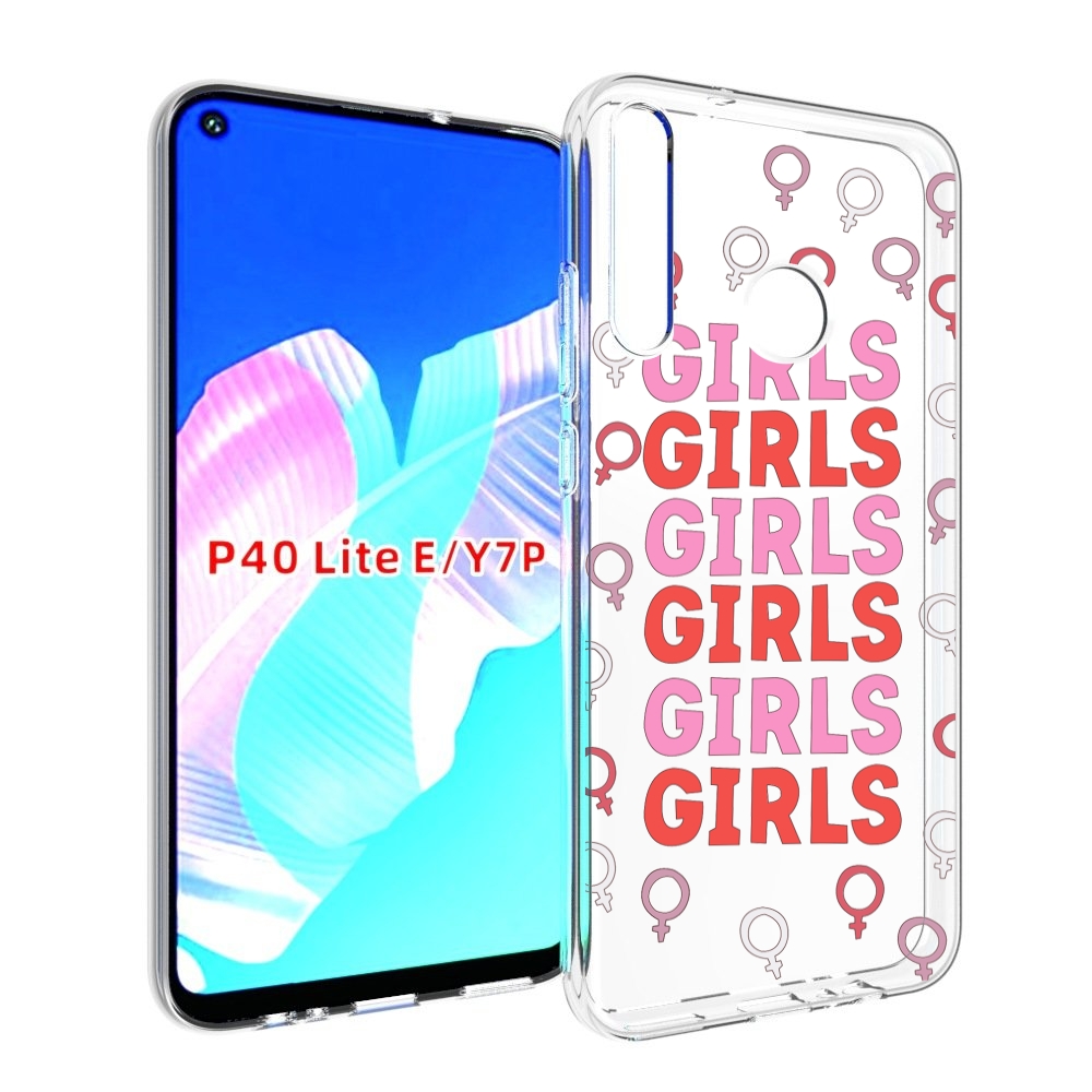 

Чехол бампер MyPads девушки!!! женский для Huawei P40 Lite E, Прозрачный, Tocco