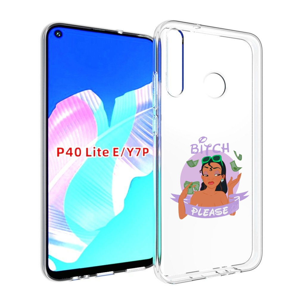 

Чехол бампер MyPads деньги-пожалуйста женский для Huawei P40 Lit, Прозрачный, Tocco