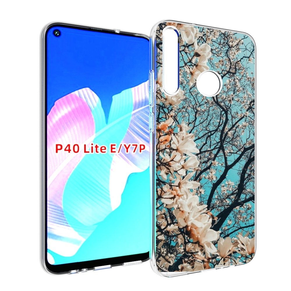 

Чехол бампер MyPads дерево-с-цветочками для Huawei P40 Lite E, Прозрачный, Tocco