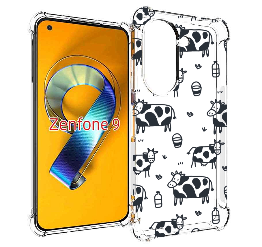 

Чехол MyPads маленькие-коровки для Asus Zenfone 9 (AI2202), Прозрачный, Tocco