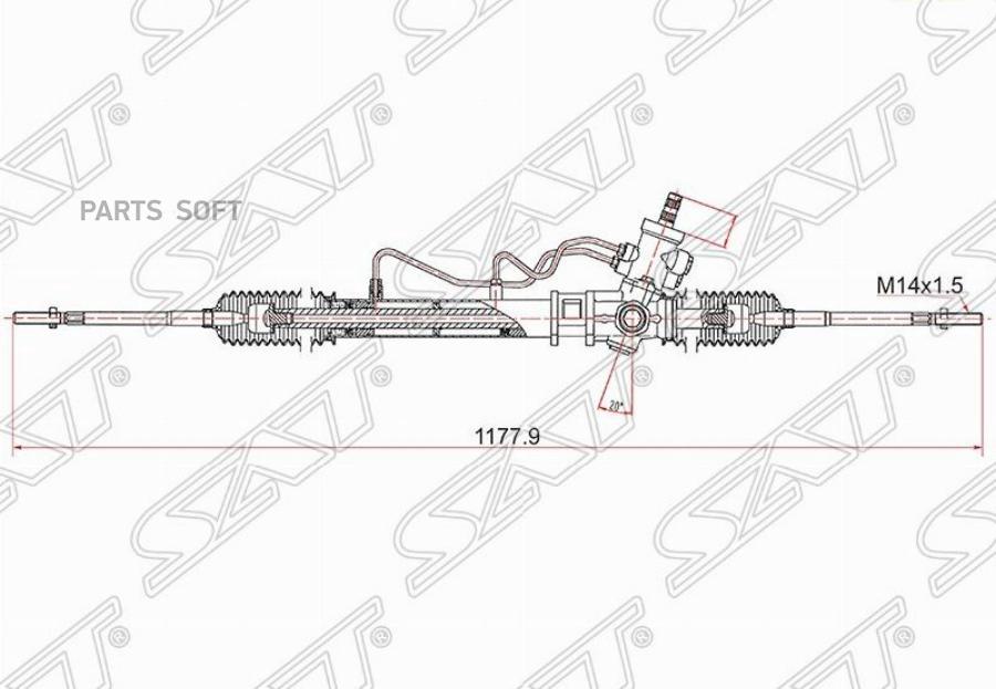 

Рейка Рулевая Toyota Corolla Rhd Ae10# /Ce10#/Ee10#