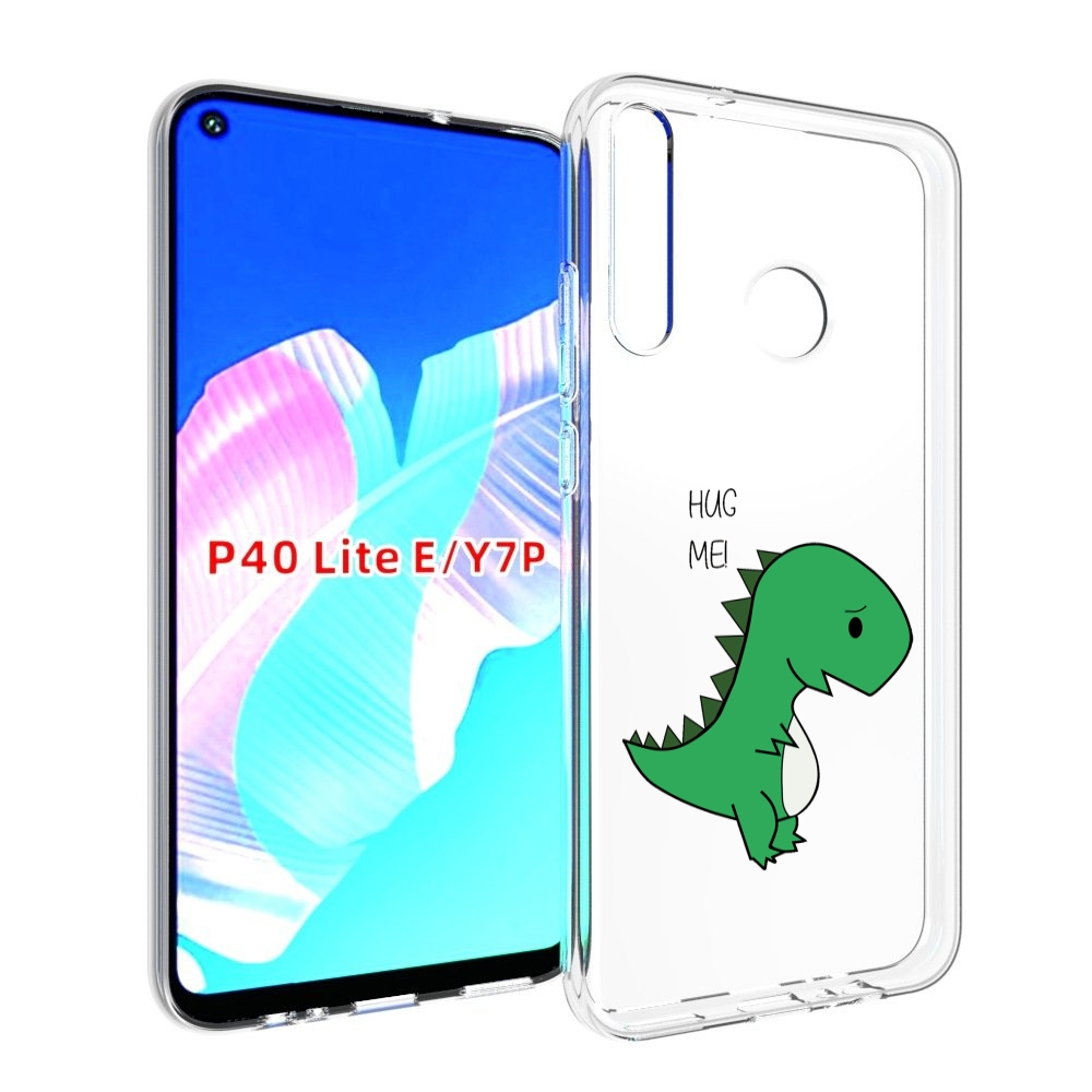 

Чехол бампер MyPads динозаврик для Huawei P40 Lite E, Прозрачный, Tocco