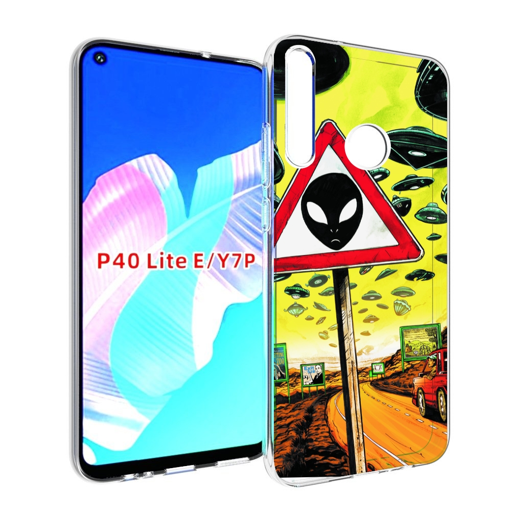 

Чехол бампер MyPads дорога к инопланетянам для Huawei P40 Lite E, Прозрачный, Tocco