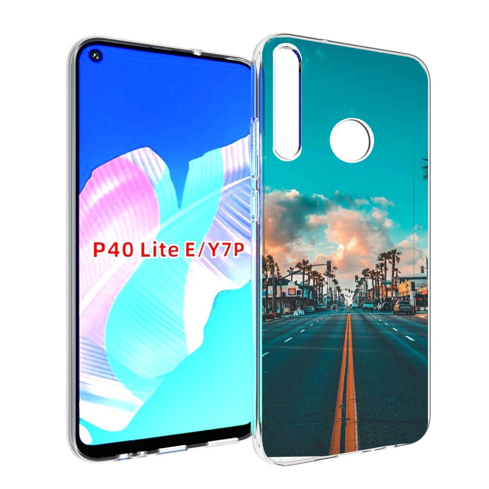 

Чехол бампер MyPads дорога-в-лос-анджелес для Huawei P40 Lite E, Прозрачный, Tocco