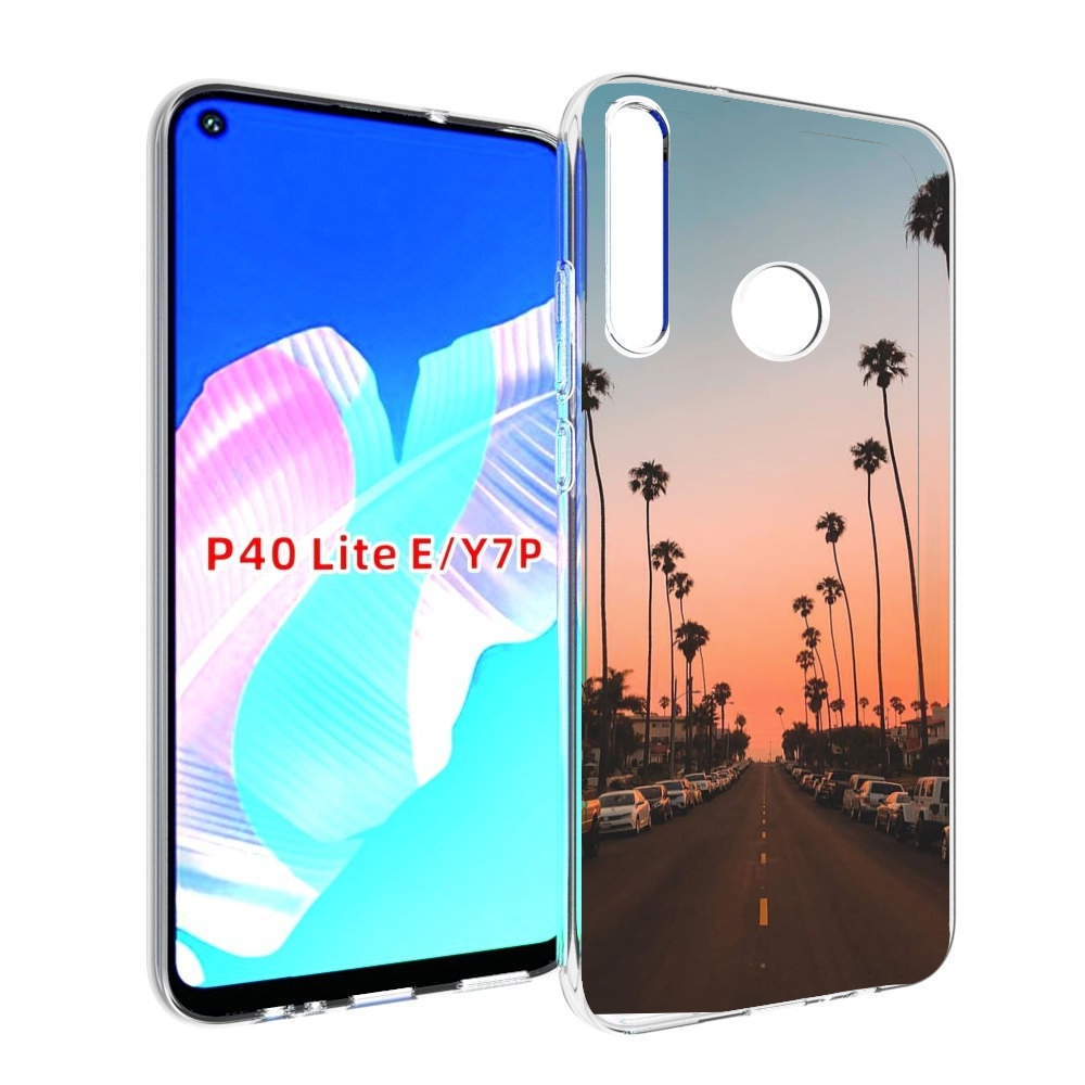 

Чехол бампер MyPads дорога-с-закатом для Huawei P40 Lite E, Прозрачный, Tocco
