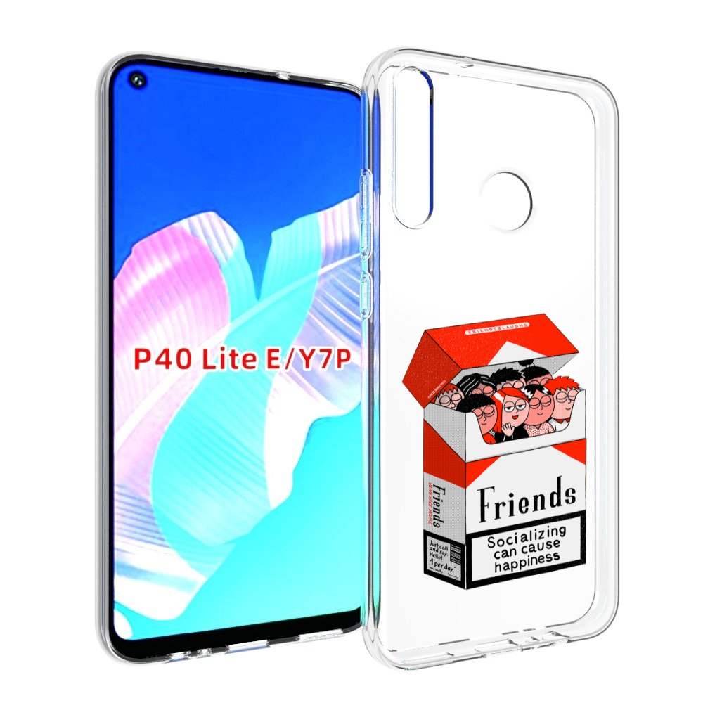 

Чехол бампер MyPads друзья для Huawei P40 Lite E, Прозрачный, Tocco