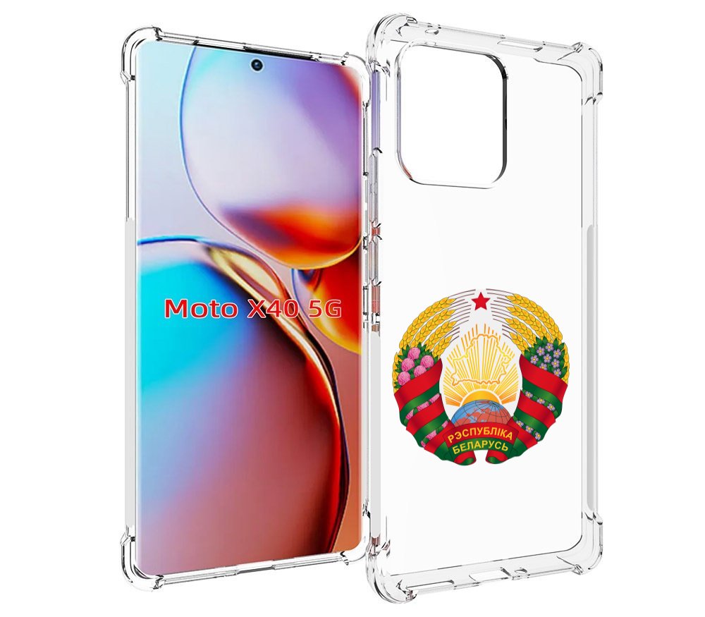 

Чехол MyPads герб-беларуси для Motorola Moto X40, Прозрачный, Tocco
